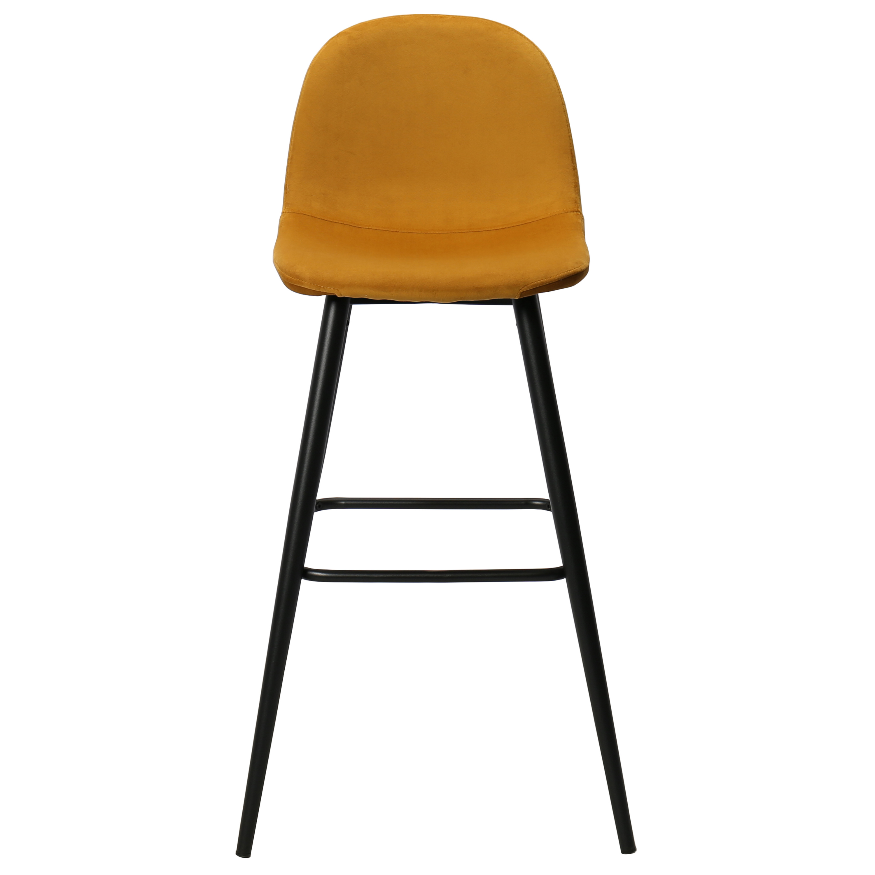 Tabouret de bar Bravus en velours H75cms