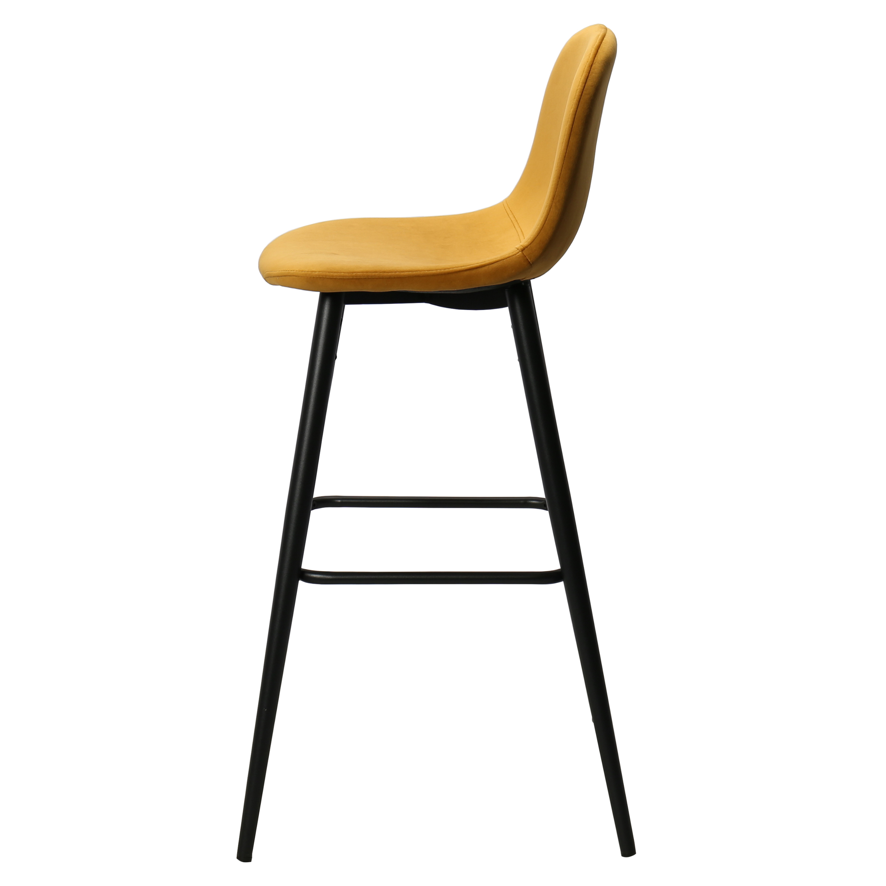 Tabouret de bar Bravus en velours H75cms