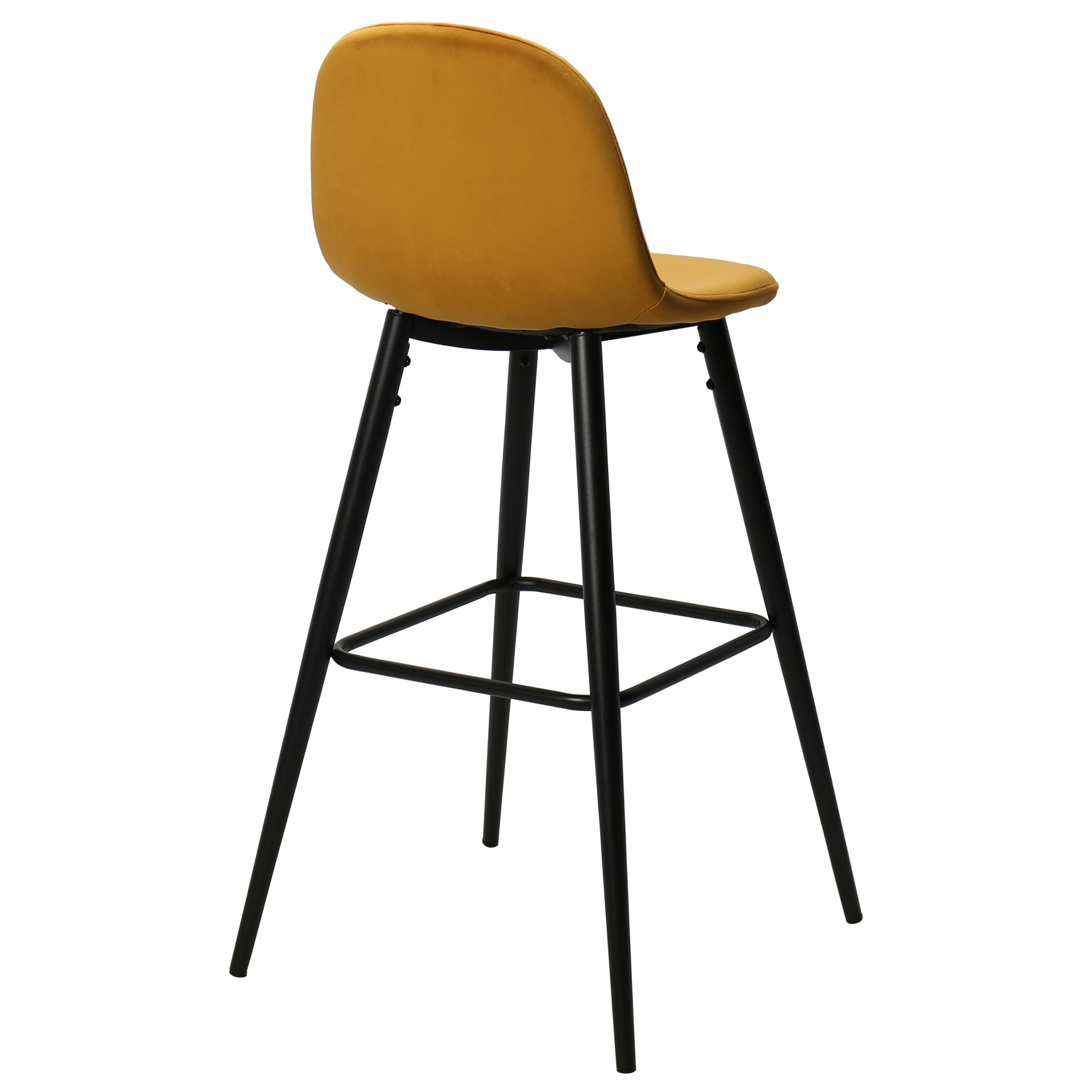 Tabouret de bar Bravus en velours H75cms