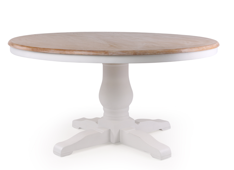 Table à manger ronde coloniale D150 cm Cameron