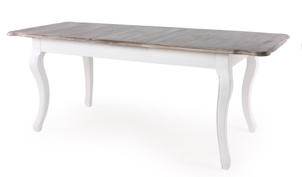 Table à manger rectangulaire extensible en bois 160/200 cm Camelia 