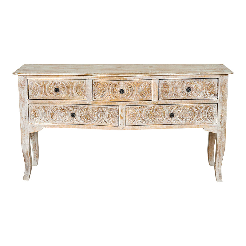 Table console sculptée antique Chloé