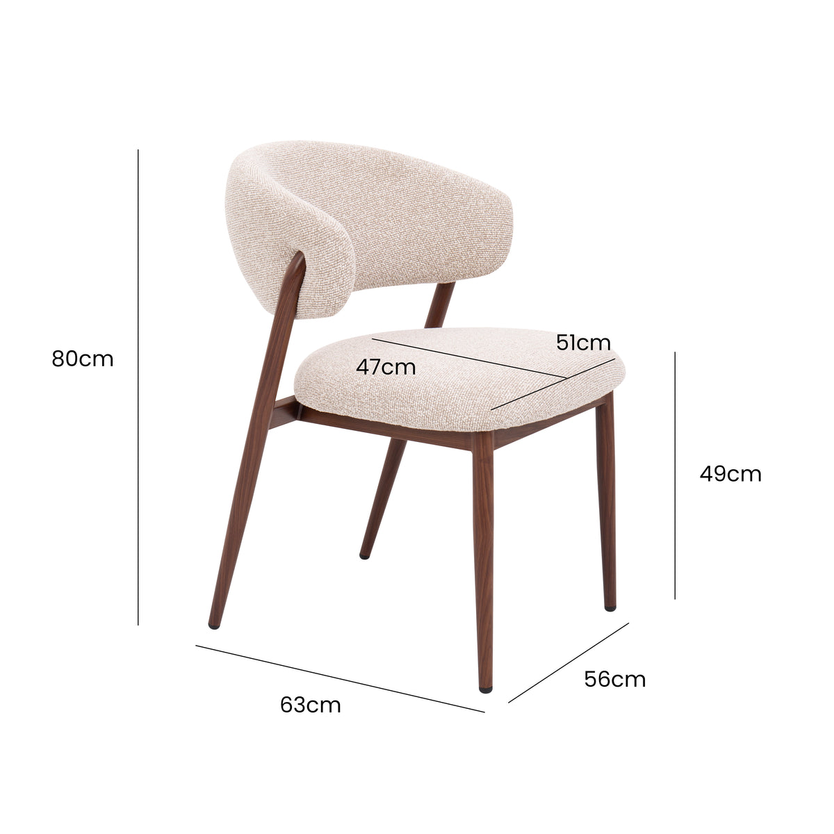 Chaise de salle à manger Nova Nordic