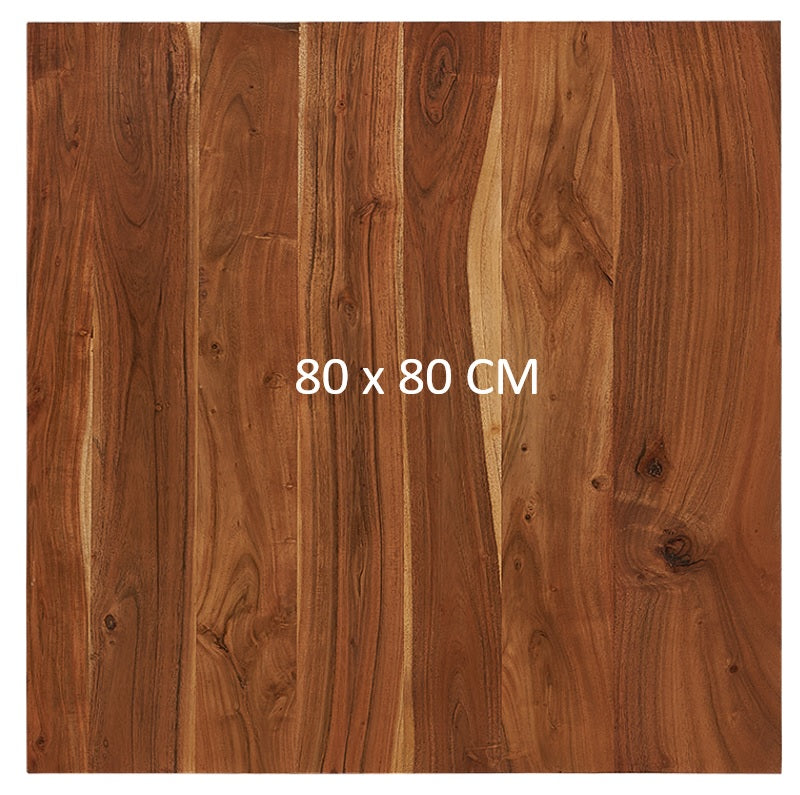 Mesa de bar cuadrada madera de acacia 70 / 80 cms Lisboa