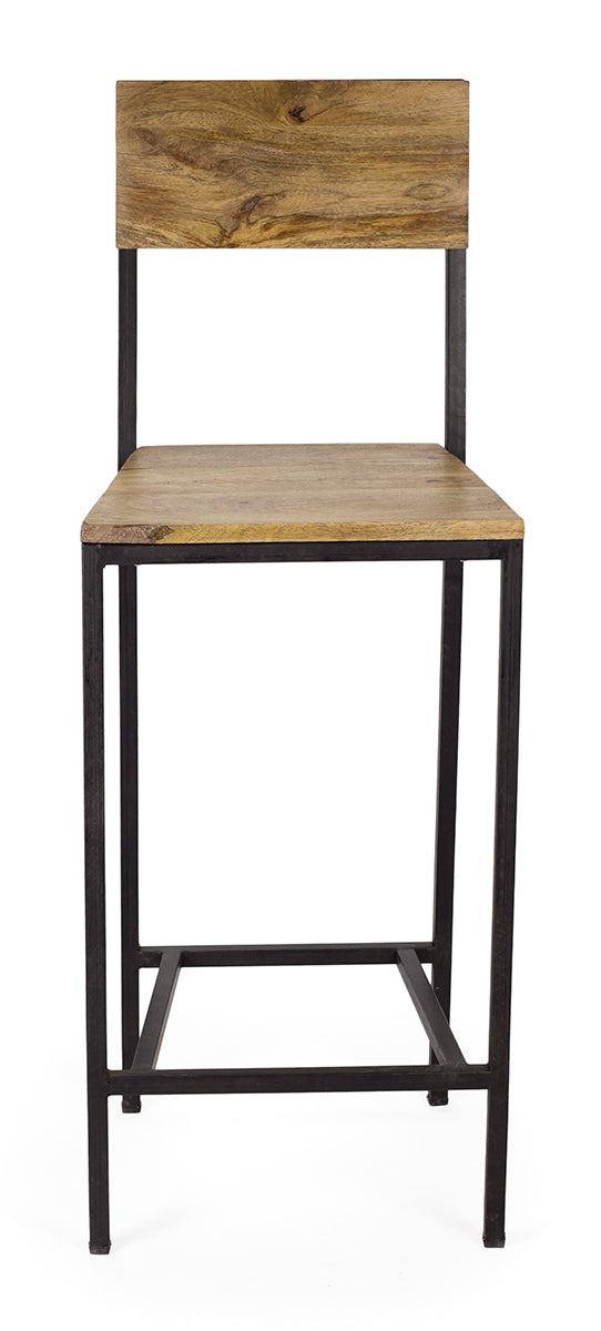 Tabouret de bar vintage Lixton noir