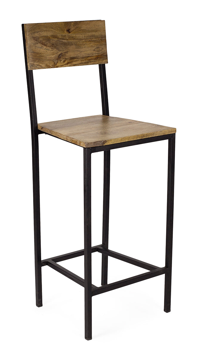 Tabouret de bar vintage Lixton noir