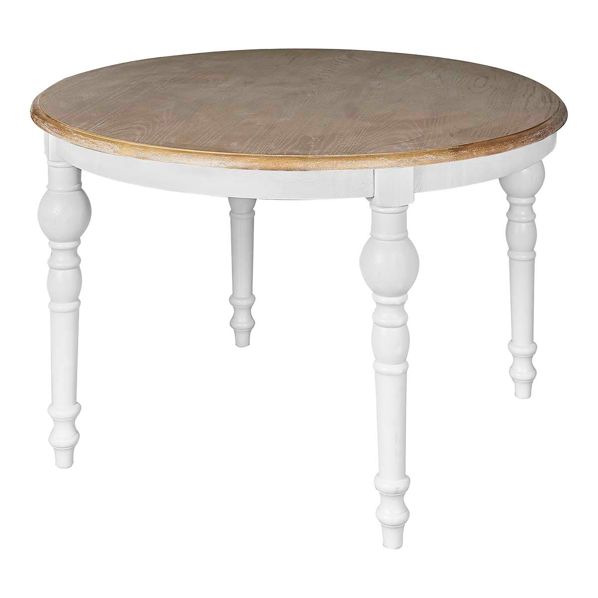 Mesa redonda Yure de olmo macizo 120 cm