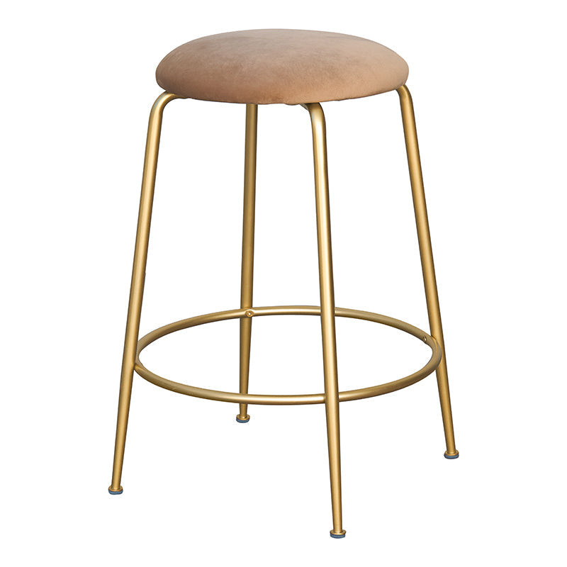 Tabouret design doré 65 Eloisse Beige