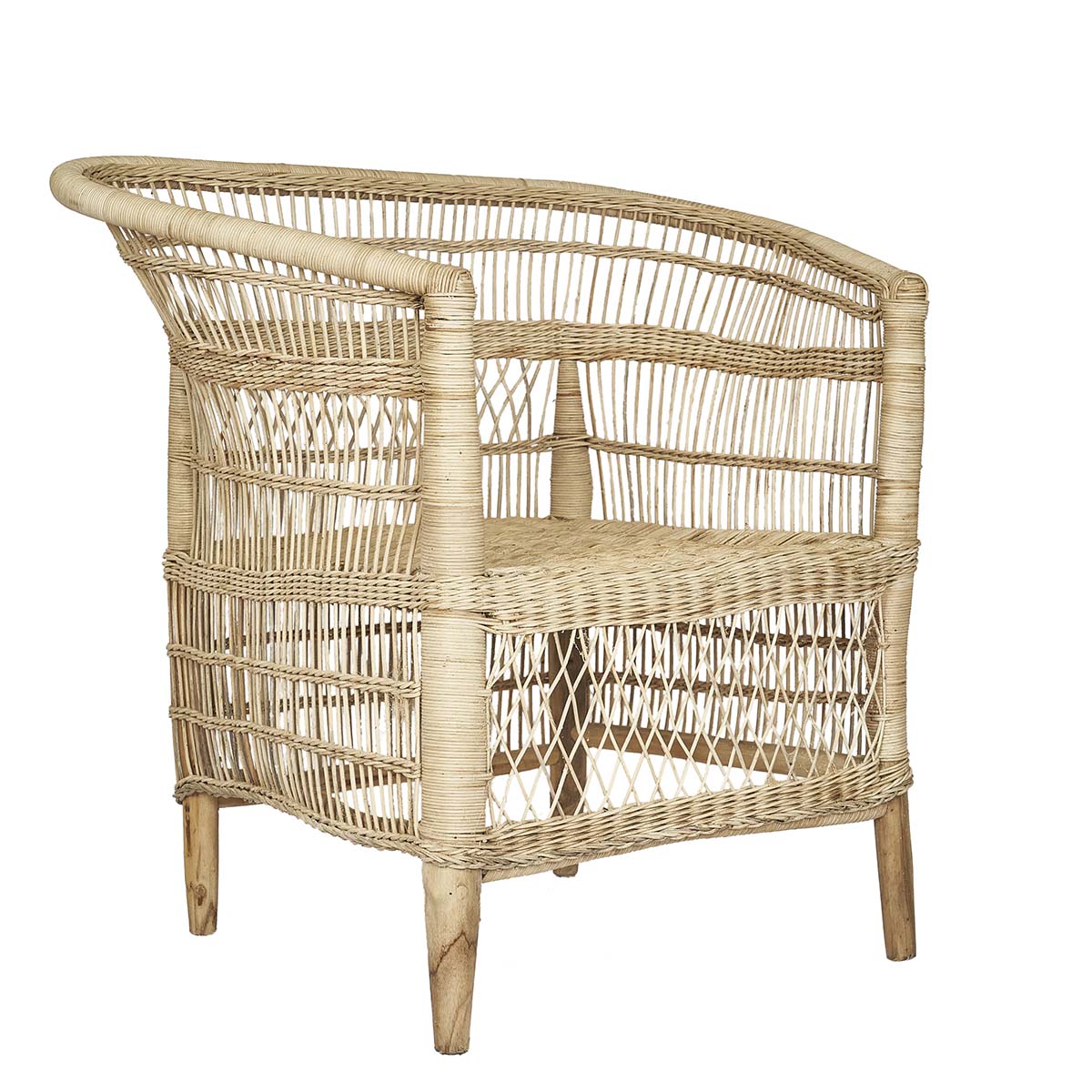Fauteuil en rotin naturel thaïlandais