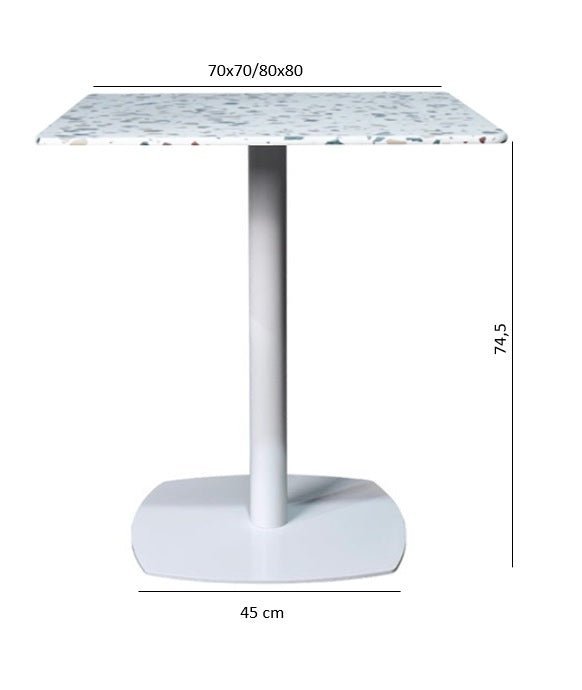 Mesa de bar terrazo Aranda 70x70 - Vintahome