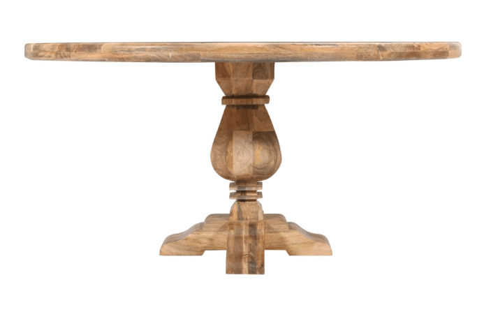 Mesa de comedor redonda madera de mango Leila 150 cm - Vintahome