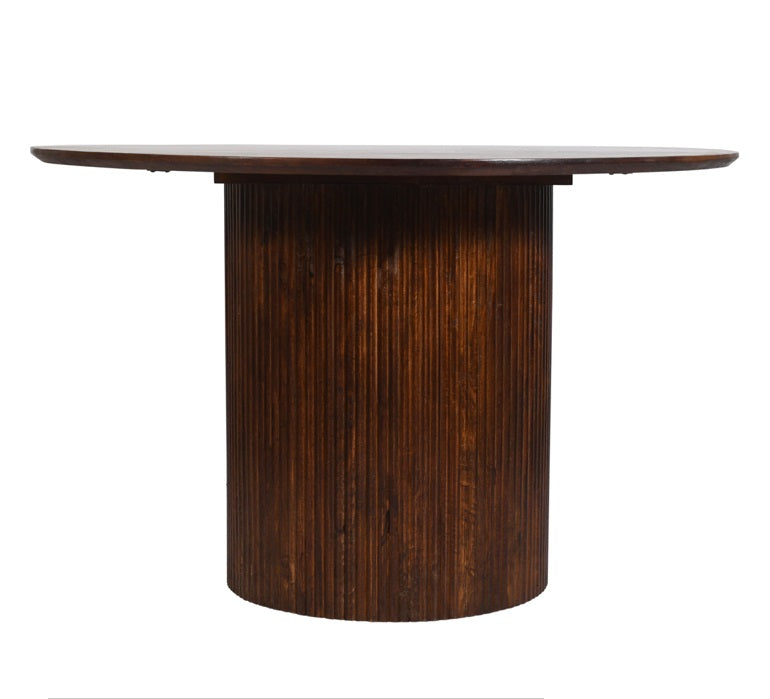 Table à manger ronde en bois de manguier Zahara