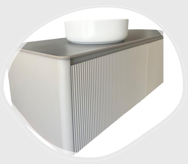 Mueble de baño 2 cajones 140 con lavabo y espejo led Vital - Vintahome