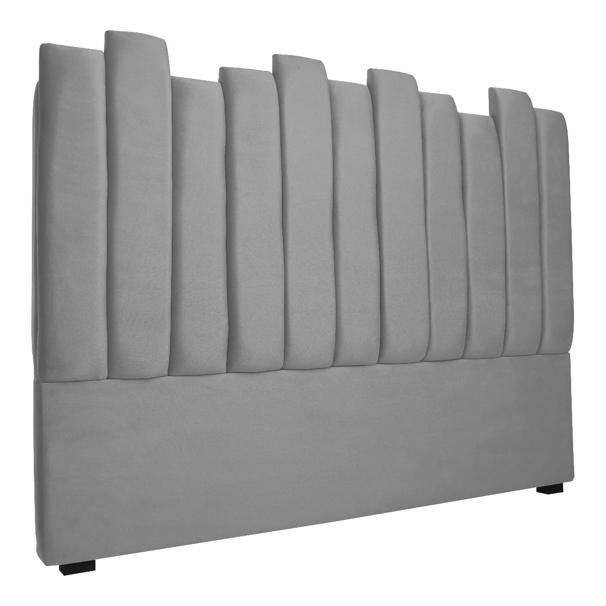 Comprar Cabecero de cama de terciopelo gris Kenia