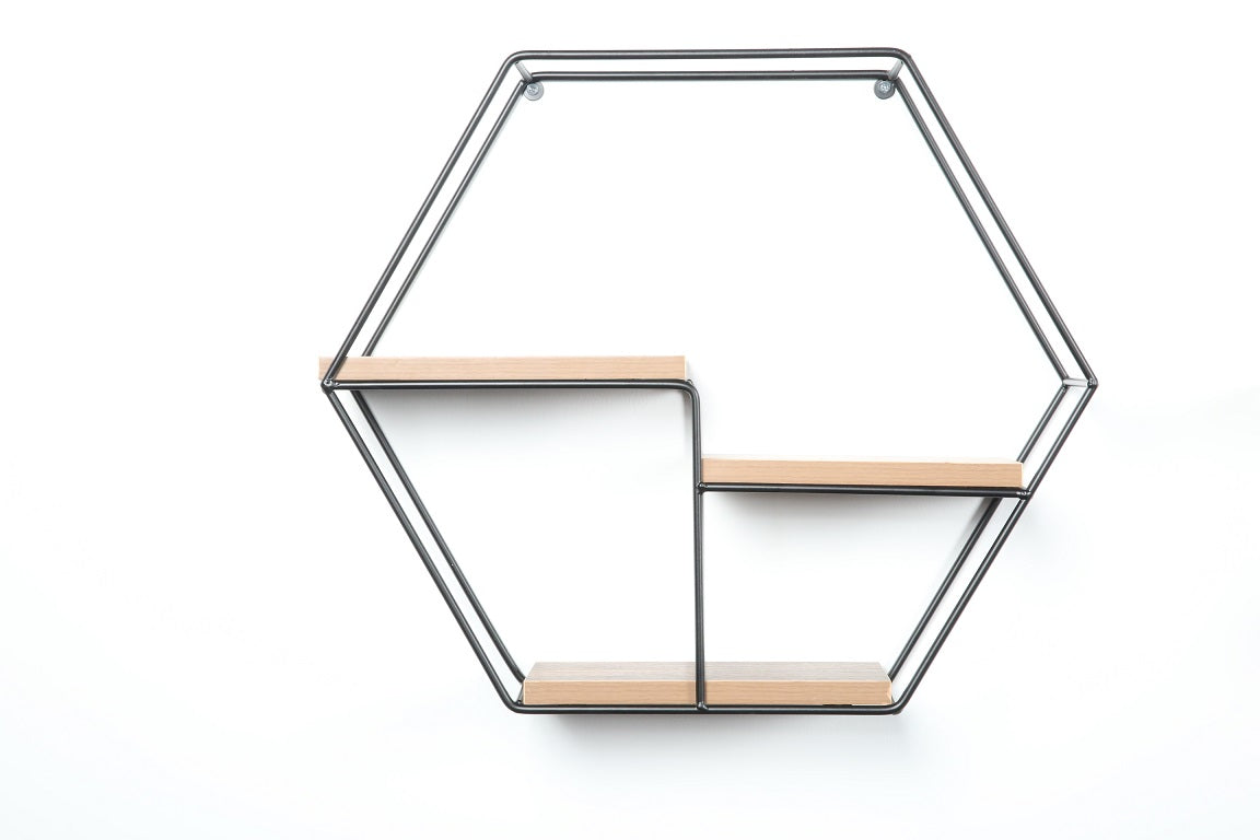 Estante de parede de aço com 3 prateleiras Galilea