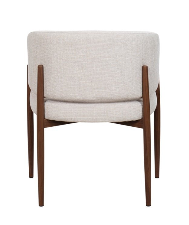 Silla de comedor reposabrazos tapizada Boras - Vintahome