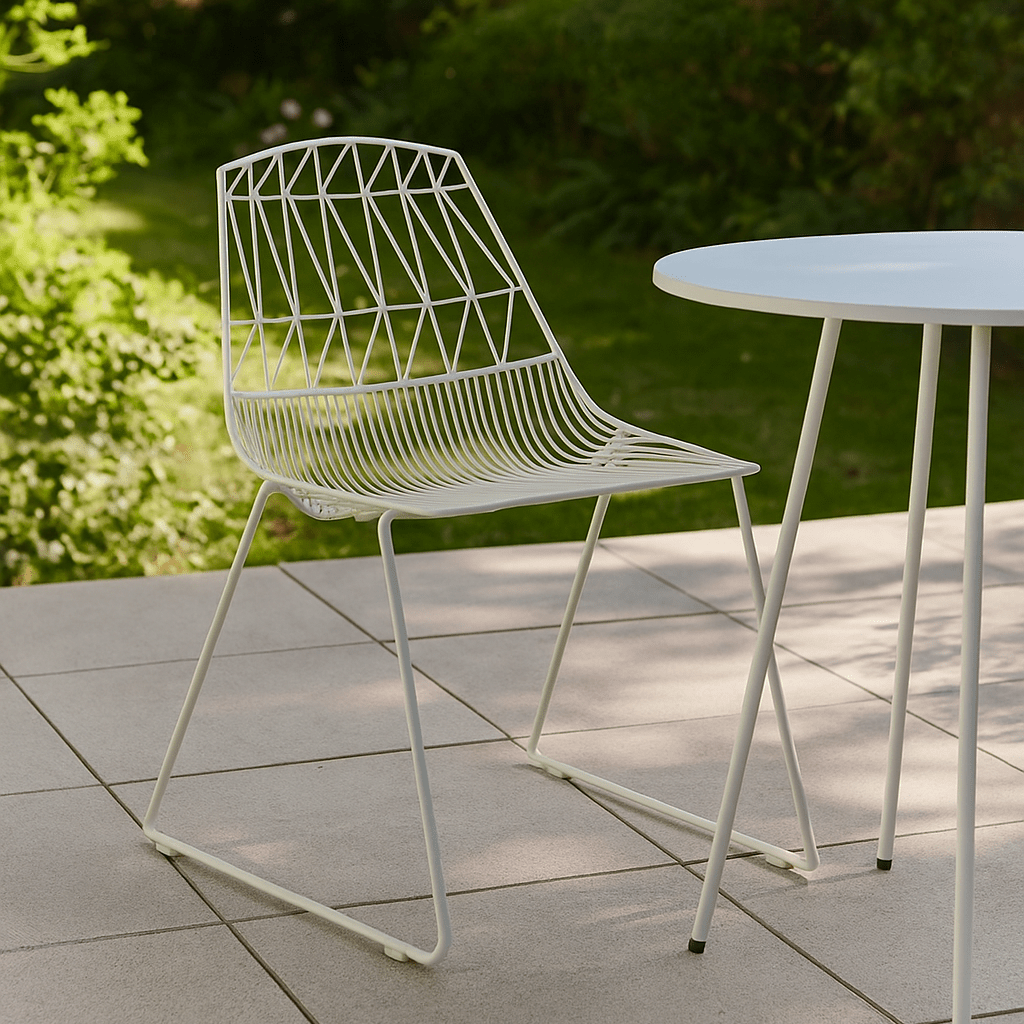 Silla de Terraza apilable Lyon Blanca - Vintahome