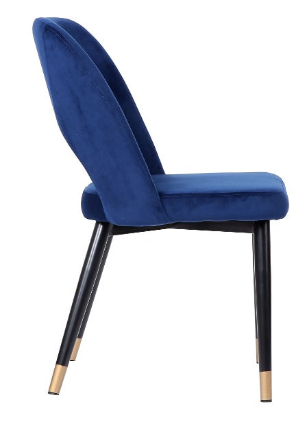 Chaise de salle à manger bleue Zaima