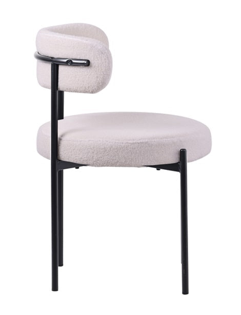 Silla de comedor Matis boucle