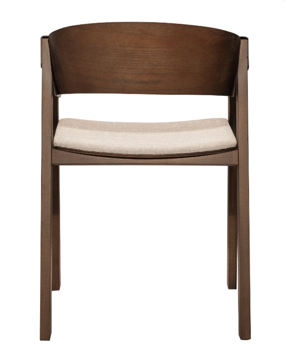 Silla de comedor con reposabrazos madera Mimo