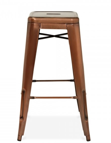 Tabouret de bar vintage en cuivre Tolux