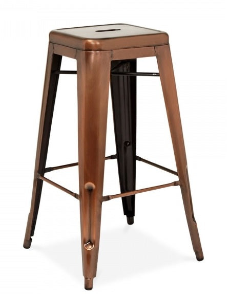 Tabouret de bar vintage en cuivre Tolux