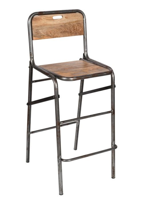 Pack 4 Taburetes de bar industrial plegable Inda