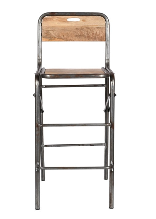 Tabouret de bar industriel pliable Inda