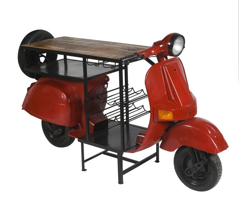 Comptoir de bar porte-bouteilles pour scooter